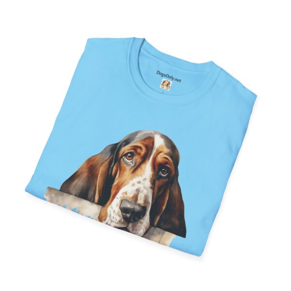 Bassett Hound Dog T-Shirt - Unisex Softstyle Tee - Image 46
