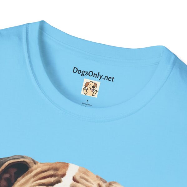 Bulldog-1 T-Shirt - Unisex Softstyle Tee - Image 4