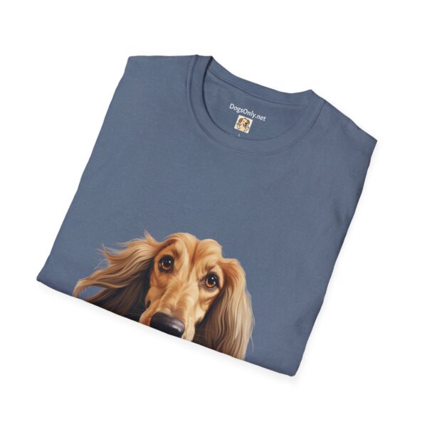 Afghan Hound Dog Hands T-Shirt - Unisex Softstyle Tee - Image 44