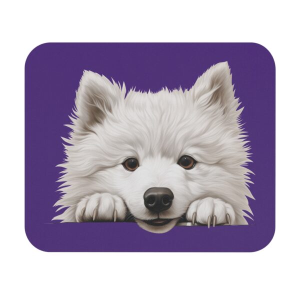 Samoyed Mouse Pad -Purple Pet Design for Dog Lovers - Image 2