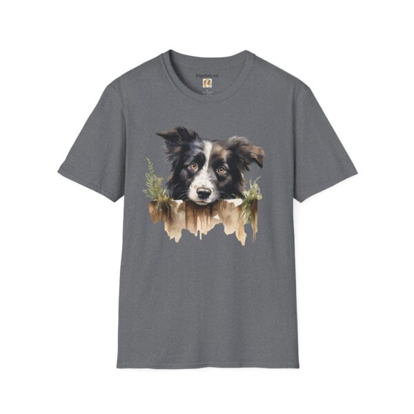Border Collie Dog T-Shirt - Unisex Softstyle Tee - Image 42