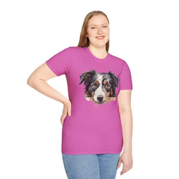 Australian Shepherd Dog T-Shirt - Unisex Softstyle Tee - Image 66