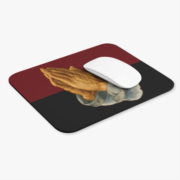 Praying Hands Garnet and Black  Mouse Pad - Cute Pet Design for Dog Lovers - Image 4