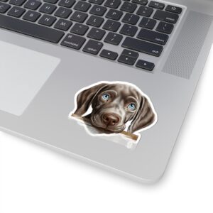 Weimaraner Dog Kiss-Cut Sticker - Perfect for Pet Lovers & Laptop Decor