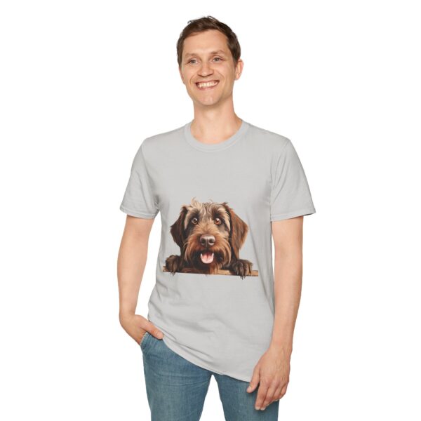Wirehaired Pointing Griffon Pointer Dog T-Shirt - Unisex Softstyle Tee - Image 20
