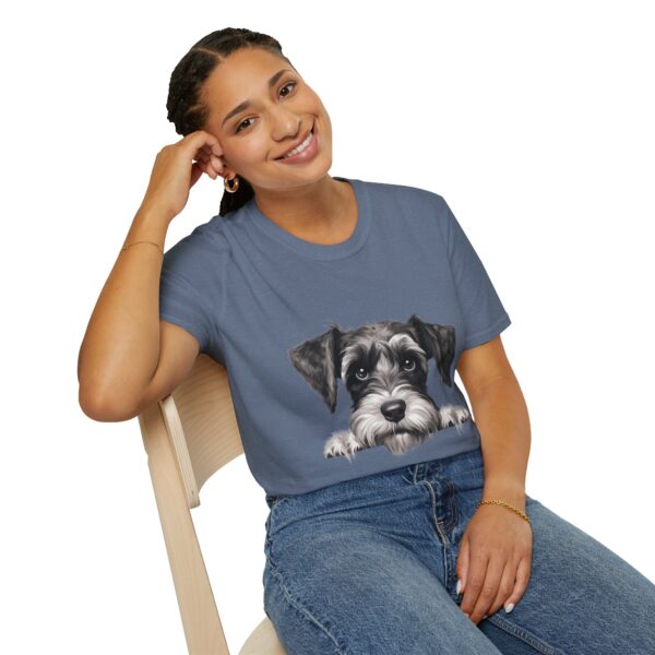Standard Schnauzer Dog T-Shirt - Unisex Softstyle Tee - Image 51