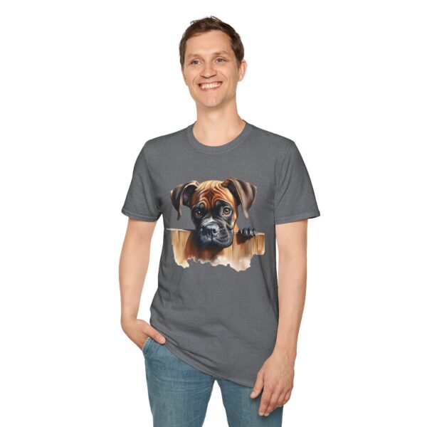 Boxer Dog T-Shirt - Unisex Softstyle Tee - Image 45