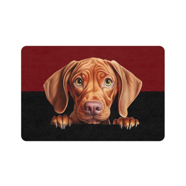 Vizsla Dog Food Mat (12x18)  -Garnet/Black - Image 2