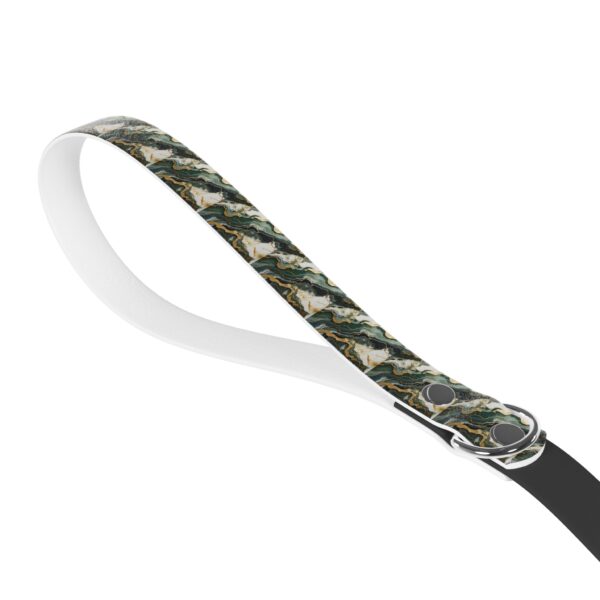 Green & Gold Marble Stylish Dual-Color Dog Leash - Durable & Comfortable - Image 3