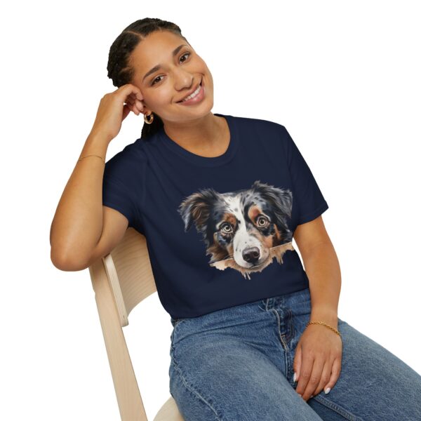 Australian Shepherd Dog T-Shirt - Unisex Softstyle Tee - Image 61