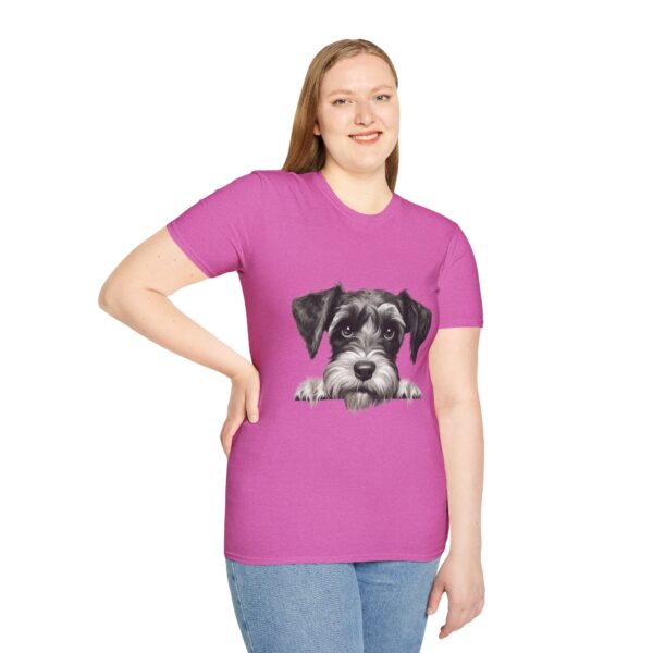 Standard Schnauzer Dog T-Shirt - Unisex Softstyle Tee - Image 66