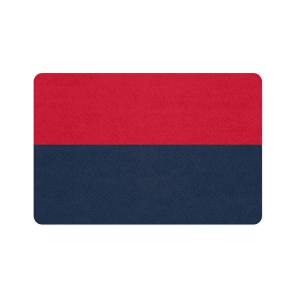 Pet Food Mat (12x18) - Red/Navy Blue - Image 2