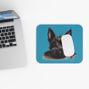 Scottish Terrier Mouse Pad -Turquoise Pet Design for Dog Lovers
