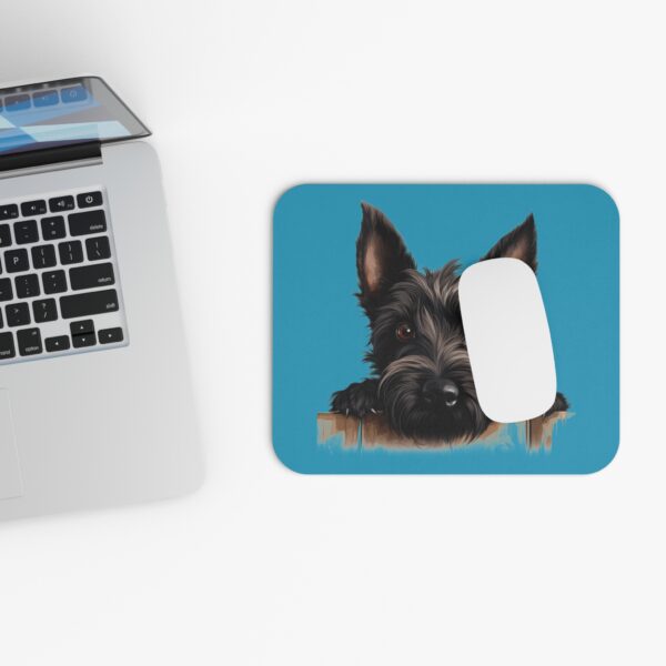 Scottish Terrier Mouse Pad -Turquoise Pet Design for Dog Lovers