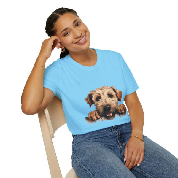 Soft Coated Wheaten Dog T-Shirt - Unisex Softstyle Tee - Image 46