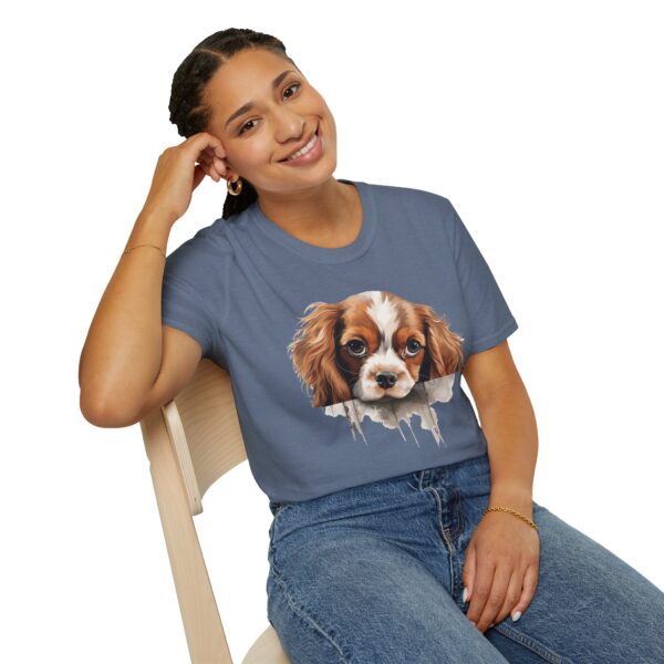 Cavalier King Charles Spaniel Dog T-Shirt - Unisex Softstyle Tee - Image 6