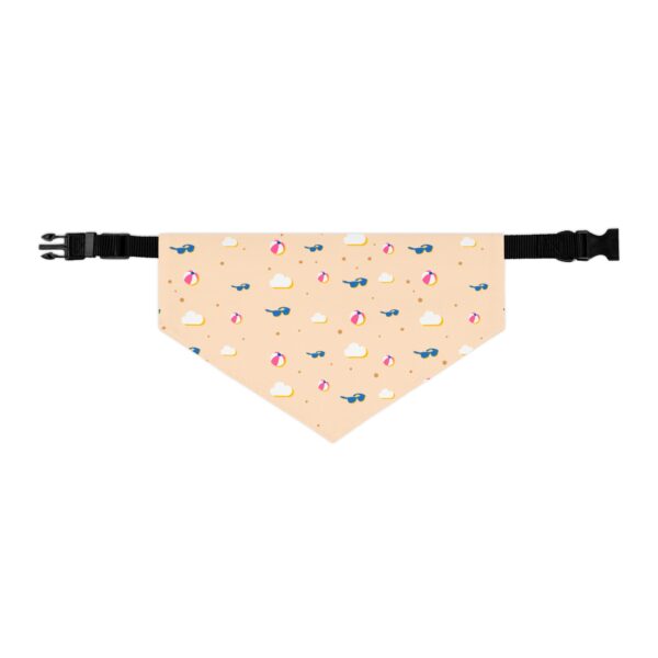 Beach Pattern Stylish Pet Bandana Collar for Dogs - Fashionable and Comfortable - Image 2
