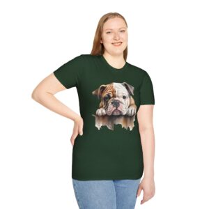 Bulldog Dog T-Shirt - Unisex Softstyle Tee