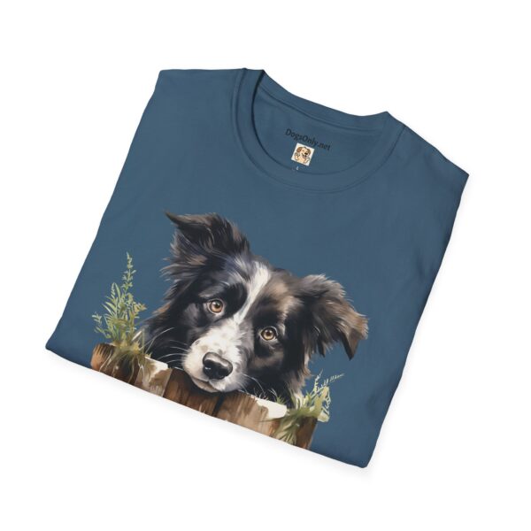 Border Collie Dog T-Shirt - Unisex Softstyle Tee - Image 60