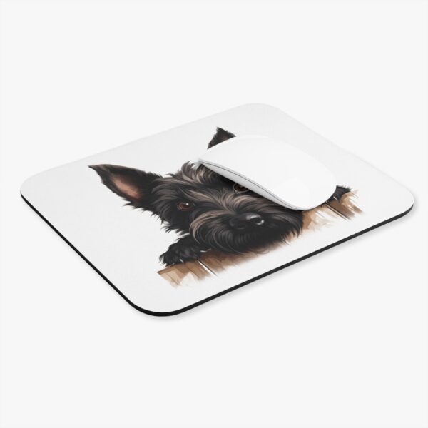Scottish Terrier Mouse Pad -White Pet Design for Dog Lovers - Image 4
