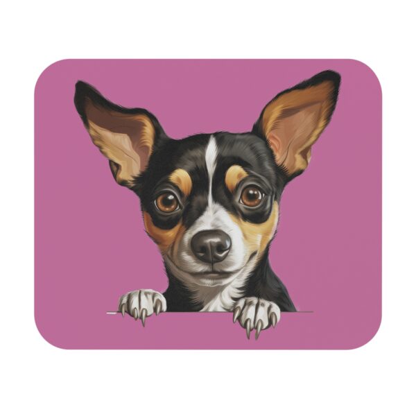 Rat Terrier Mouse Pad -Light Pink Pet Design for Dog Lovers - Image 2
