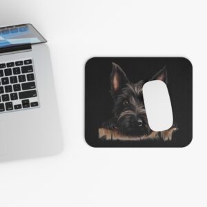 Scottish Terrier Mouse Pad - Black Pet Design for Dog Lovers