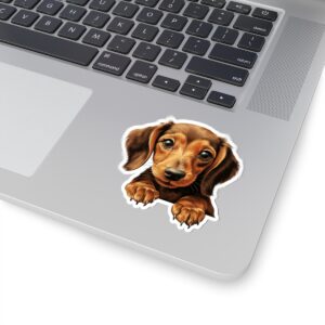 Dachshund Dog Kiss-Cut Sticker - Perfect for Pet Lovers & Laptop Decor