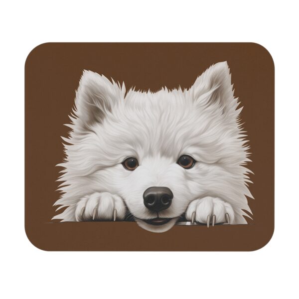 Samoyed Mouse Pad -Brown Pet Design for Dog Lovers - Image 2