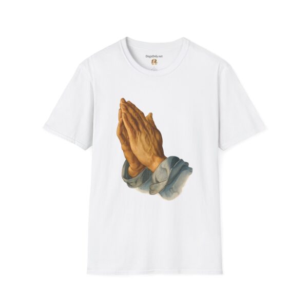 Inspirational Prayer Hands T-Shirt - Unisex Softstyle Tee - Image 6