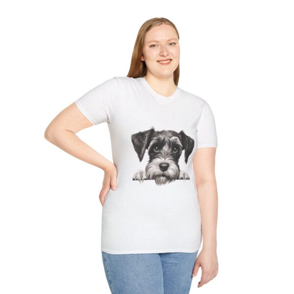Standard Schnauzer Dog T-Shirt - Unisex Softstyle Tee - Image 16