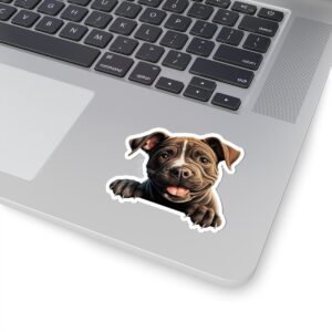 Staffordshire Bull Ter Dog Kiss-Cut Sticker - Perfect for Pet Lovers & Laptop Decor
