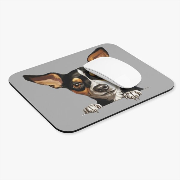 Rat Terrier Mouse Pad -Light Grey Pet Design for Dog Lovers - Image 4