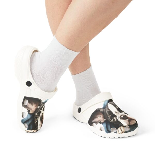 Boston Terrier EVA Foam Clogs with Adorable Paw Design - Image 5