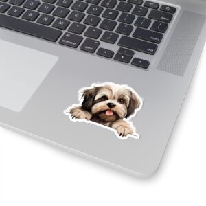 Lhasa Apso Dog Kiss-Cut Sticker - Perfect for Pet Lovers & Laptop Decor
