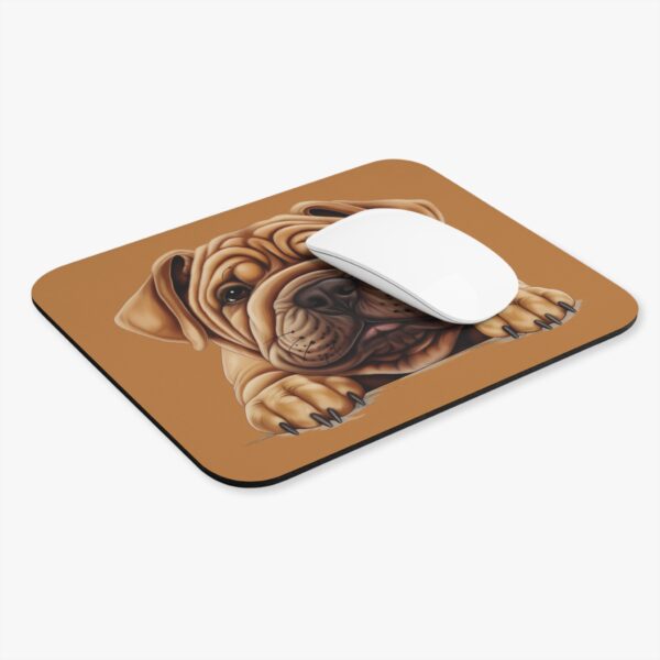 Shar Pei Mouse Pad -Light Brown Cute Pet Design for Dog Lovers - Image 4