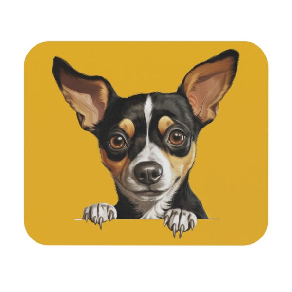 Rat Terrier Mouse Pad -Yellow Pet Design for Dog Lovers - Image 2