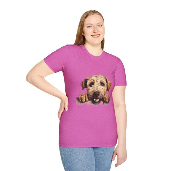 Soft Coated Wheaten Dog T-Shirt - Unisex Softstyle Tee - Image 66
