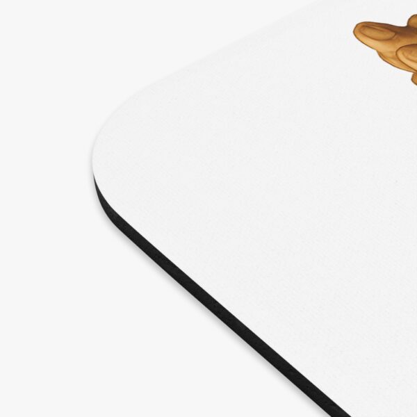Praying Hands White Mouse Pad - Cute Pet Design for Dog Lovers - Image 3
