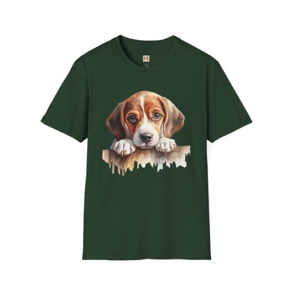 Beagle Puppy Dog T-Shirt - Unisex Softstyle Tee - Image 31