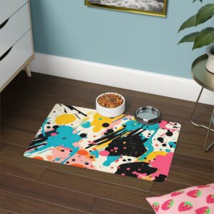 Abstract Design 12 Dog Feeding Mat (12x18)