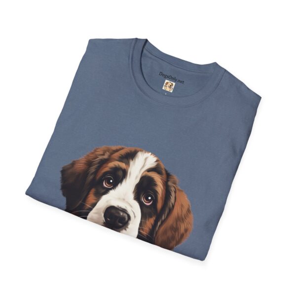 Saint Bernard Dog T-Shirt - Unisex Softstyle Tee - Image 49