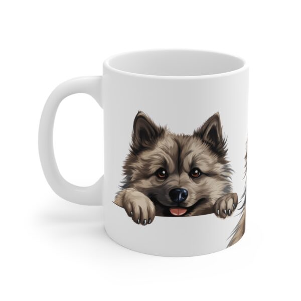 Keeshond Cute Puppy Mug - 11 oz Adorable Dog Design - Perfect for Pet Lovers - Image 3