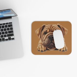 Shar Pei Mouse Pad -Light Brown Cute Pet Design for Dog Lovers