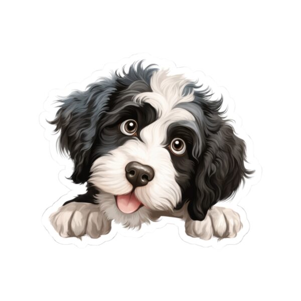 Portuguese Water Dog Kiss-Cut Sticker - Perfect for Pet Lovers & Laptop Decor - Image 2