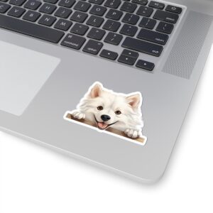 American Eskimo Dog Kiss-Cut Sticker - Perfect for Pet Lovers & Laptop Decor