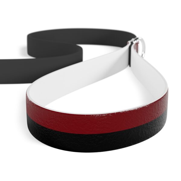 Garnet and Black Stylish Dual-Color Dog Leash - Durable & Comfortable
