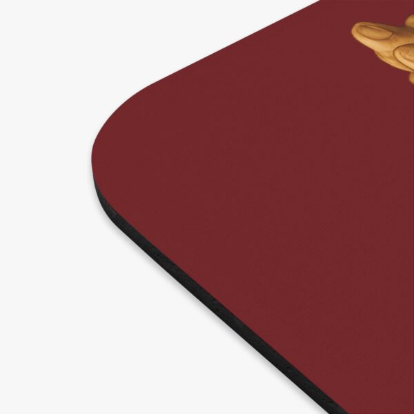 Praying Hands Garnet and Black  Mouse Pad - Cute Pet Design for Dog Lovers - Image 3