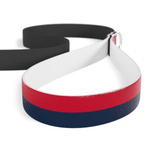 Red and Navy Blue Stylish Dual-Color Dog Leash - Durable & Comfortable