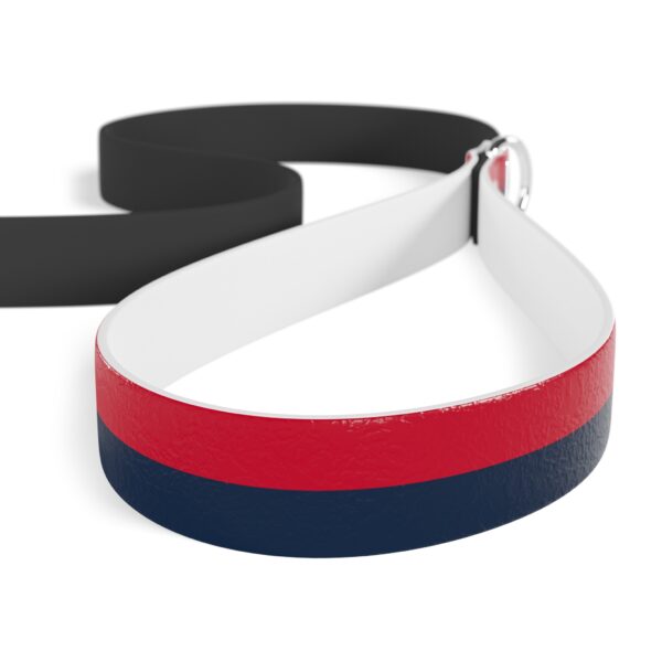 Red and Navy Blue Stylish Dual-Color Dog Leash - Durable & Comfortable