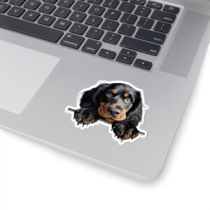 Gordon Setter Dog Kiss-Cut Sticker - Perfect for Pet Lovers & Laptop Decor